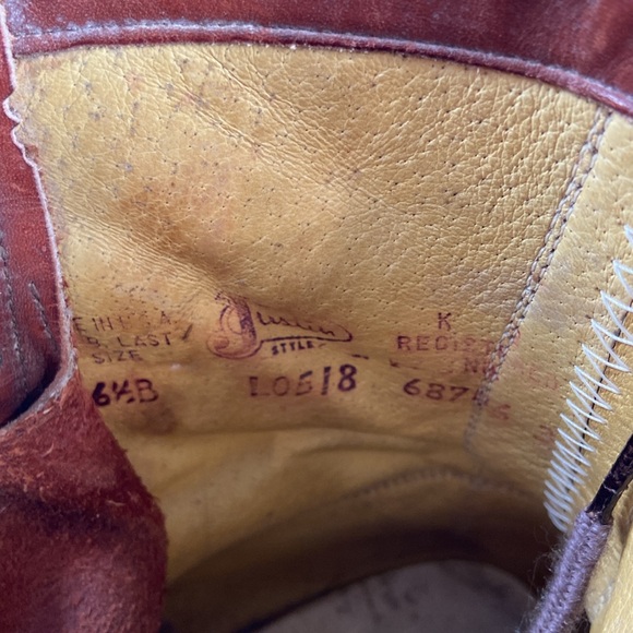 Justin Vintage Paddock Heritage Brown Leather Boots Womens 6.5 B - Picture 10 of 11